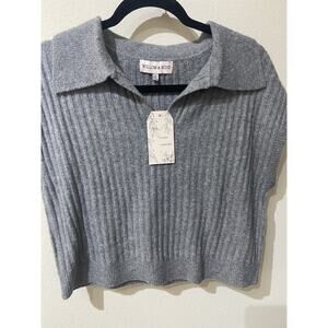 Wind and Willow Grey Sweater Vest Size Med. Very Soft! Great Condition! NWT!